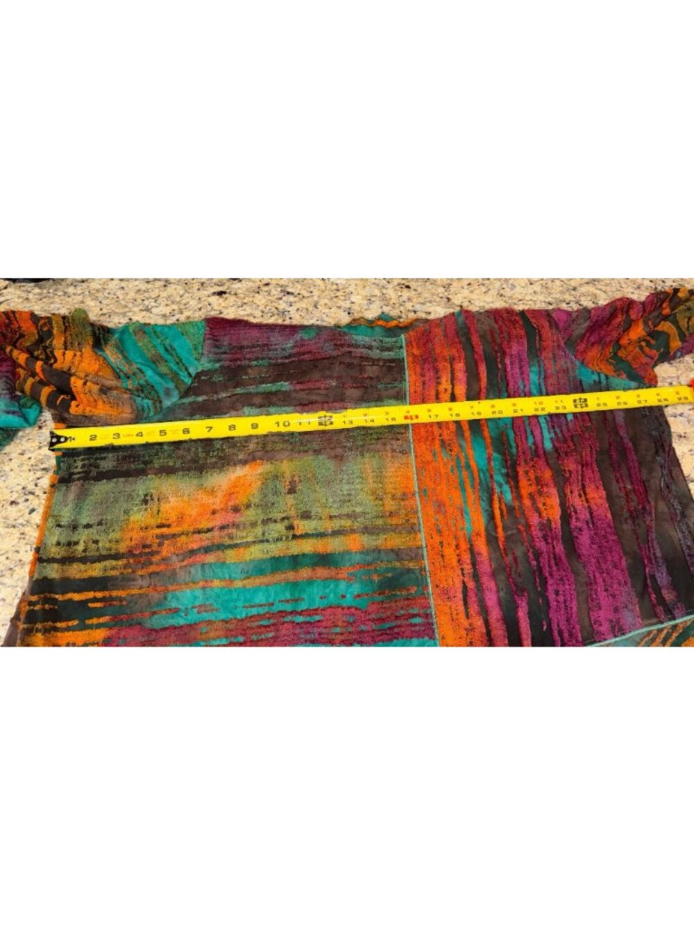 Ali Miles Artsy Boho Cowl Neck Relaxed Tunic Top Plus Size Womens 3X Multicolor - Picture 7 of 9